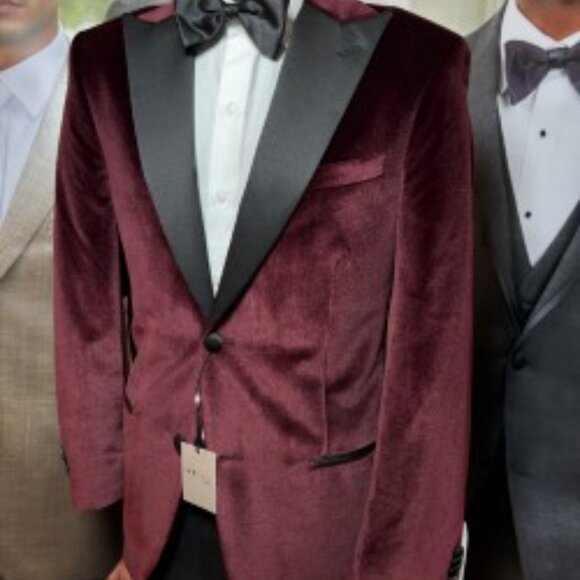 IKE BEHAR Velvet Peak-Lapel Tuxedo Jacket - Picture 3 of 3
